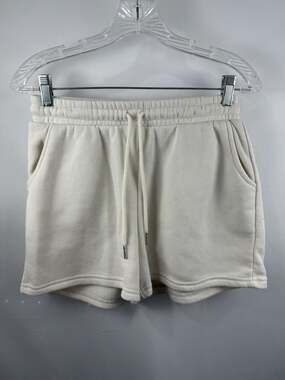 better / together Cream High Waisted Drawstring Lounge Shorts